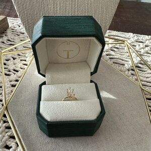 14k Yellow Gold Ring For Diamond Setting - Size 4 1/2 - New In Box